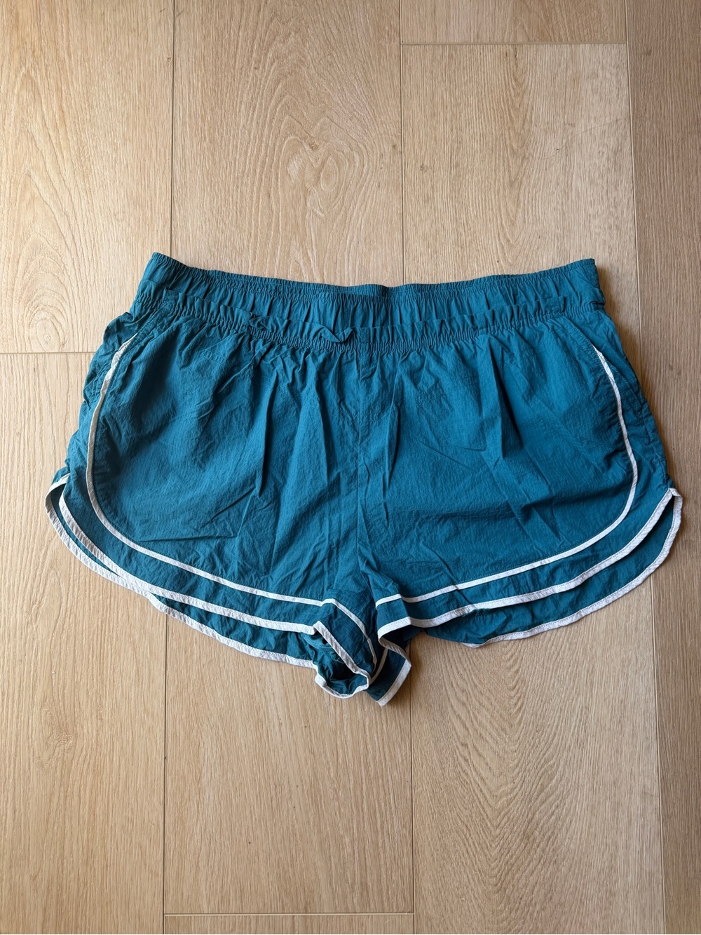 JoyLab Teal Women's Athletic Running Shorts with Contrast Trim